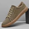 Handmade Men's Genuine Leather Casual Shoes Premium Suede Lace‑up Flat Oxford Shoes Big Size 37‑46 Soft Daily Walking Sneakers