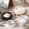 Silicone Decorative Tins Mould Storage Box Molds Silicone Texture Suitable for Crafting Distinctive Candle Holder