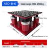 Industrial Equipment: Anti-Vibration Foot Pads for Shock Absorber, Punch Press, Water Pump, Embroidery Machine, and Fan.