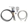 Grifo para Lavabo de Peluquería Mezclador de Agua Caliente Fría Kit de Rociador Tamaño M con Tubo de Grifo de 70 cm Manguera Suave de 120 cm
