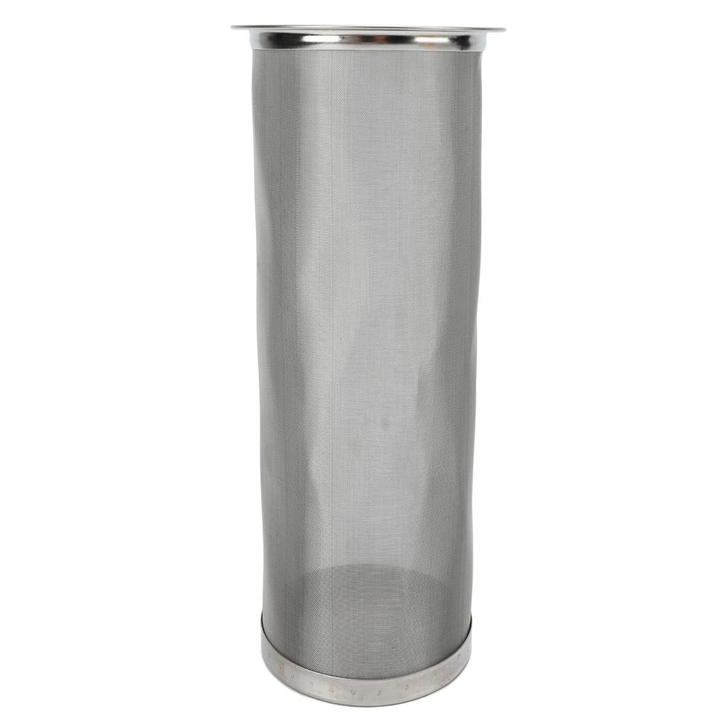 Cold Brew Coffee Filter Stainless Steel Reusable Wide Mouth Mesh Cylindrical Filter with White Gasket for Tea