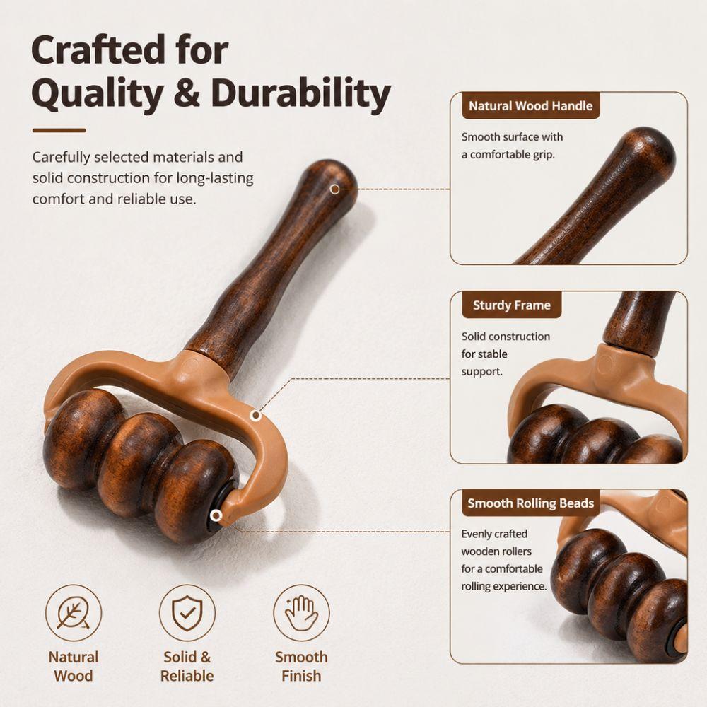 1/2Pcs Comfortable Handheld Massage Roller Gifts Manual Muscle Massager  for Arms Legs Body