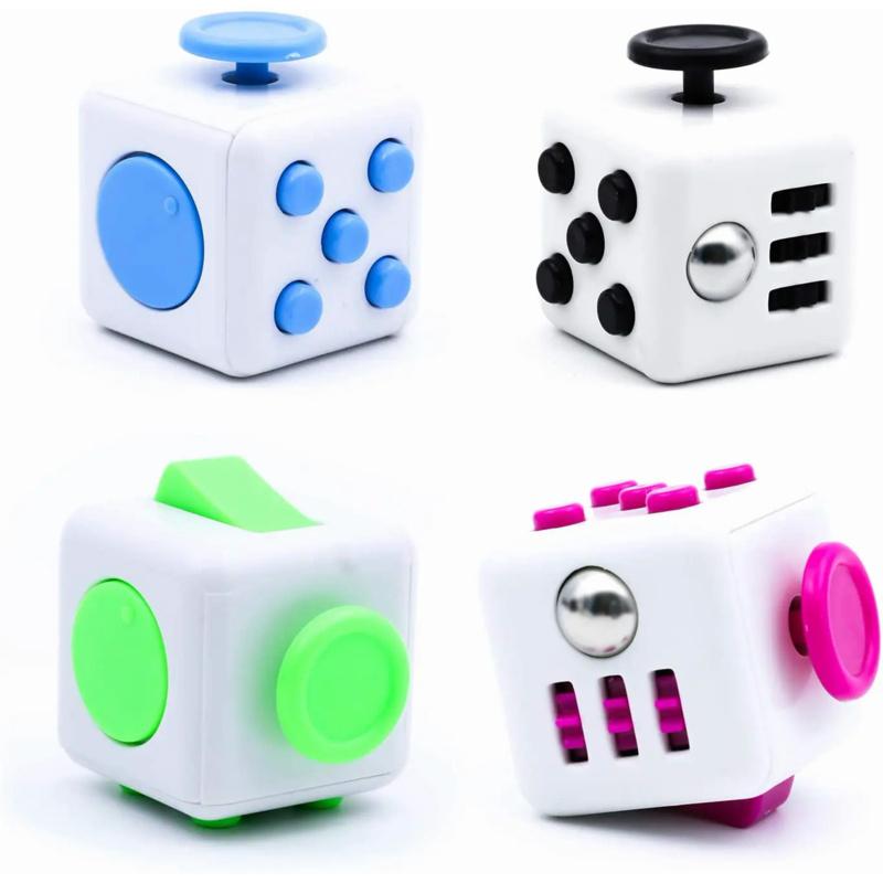 Creative Solid Color Fidget Dice Handheld Cube Release Stress Autism Anxiety Adult Kids Relief Anti-Stress Finger Children Toys