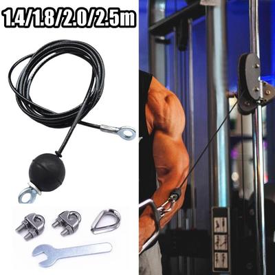 Verstellbares Fitnessgerät Ersatzkabel 1.4/1.8/2/2.5M Seilzug für Umlenkrolle  Workout