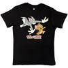 Camiseta do Tom & Jerry: perseguição (Preto) OFICIAL NOVO