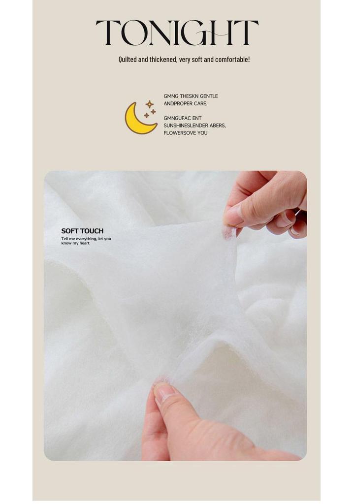 A-class Thick Quilted Bed Skirt - Winter Dustproof Non-Slip Bed Cover with Princess-Style Skirt Edge