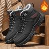 Winter Padded Warm Cotton Shoes 48 Large Size Outdoor Hiking Shoes Thick Bottom Snow Boots High Top Men's Shoes Comfortable Minimalist Versatile Shoes
