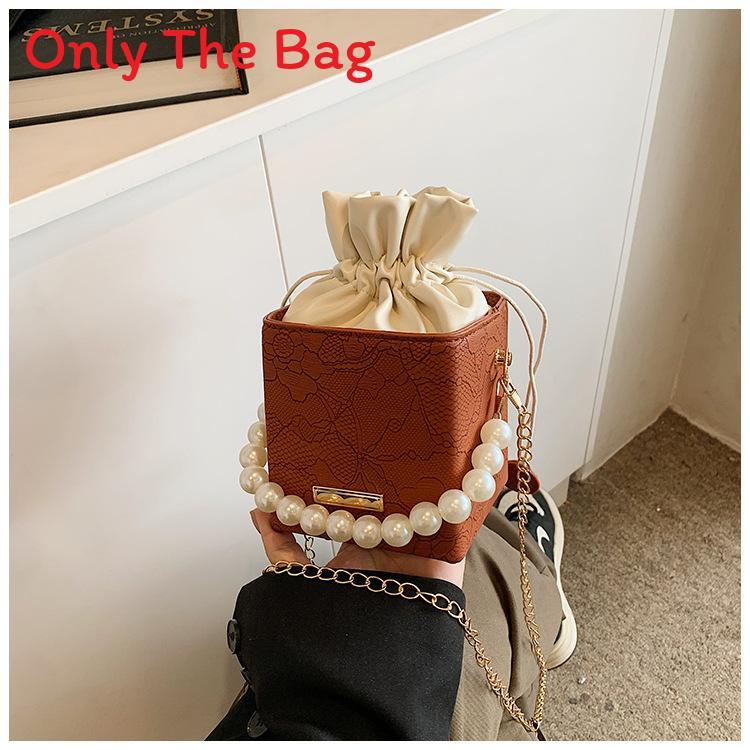 Pearl Water Bucket Bag For Women With Pu Material And Stylish Design For Daily Use