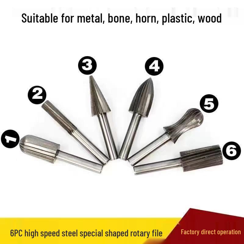 Electric Rotary Woodworking Tool Set: Irregular File, Wood File, Tea Tray Grinder, Root Carving Knife
