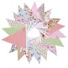 Triangle Bunting Flags 12M/40Ft Reusable Easy to Hang Banner for Wedding Birthday Bachelorette Party Decor