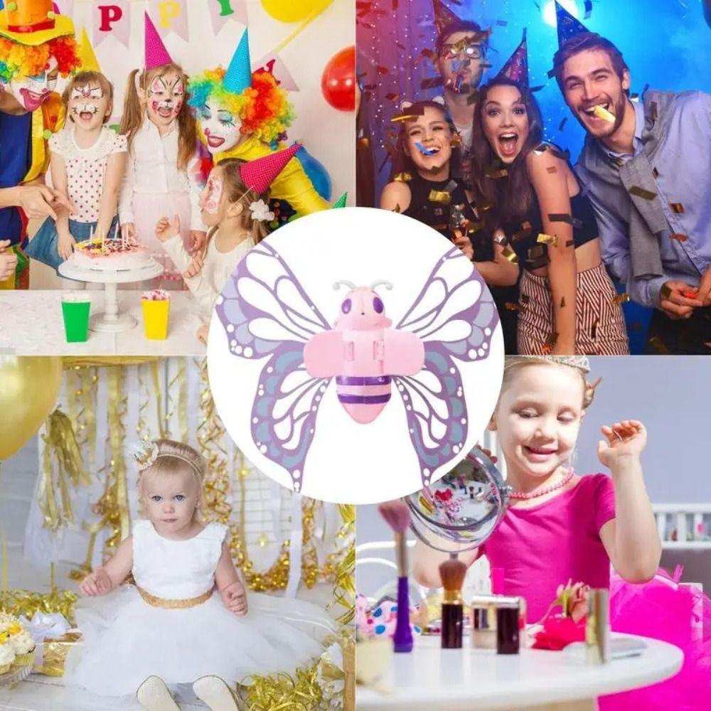 DIY Assembly Electric Butterfly Wings With Lights Fairy Flying Toy Cosplay