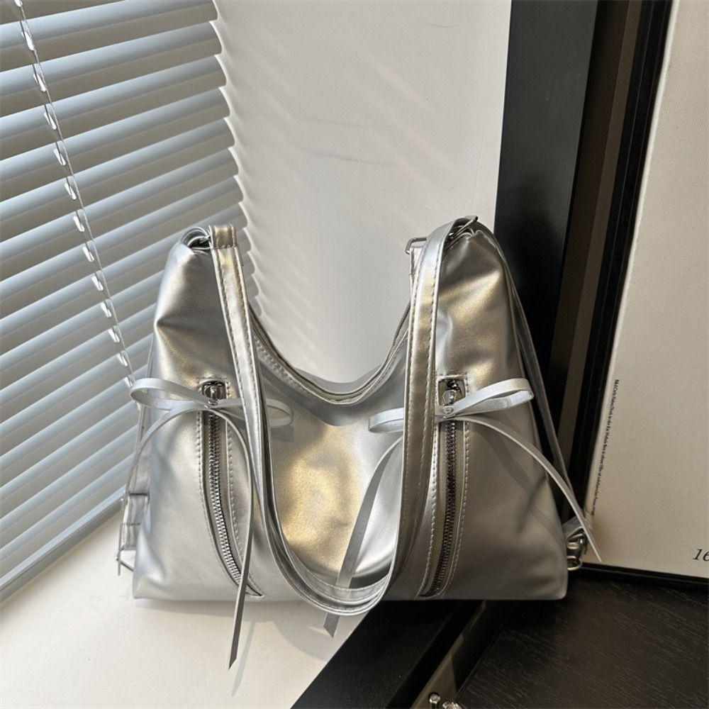 Korean New Style Bowknot Shoulder Bag Large Capacity Bow Crossbody Bag Bow Tote Bag  Outdoor