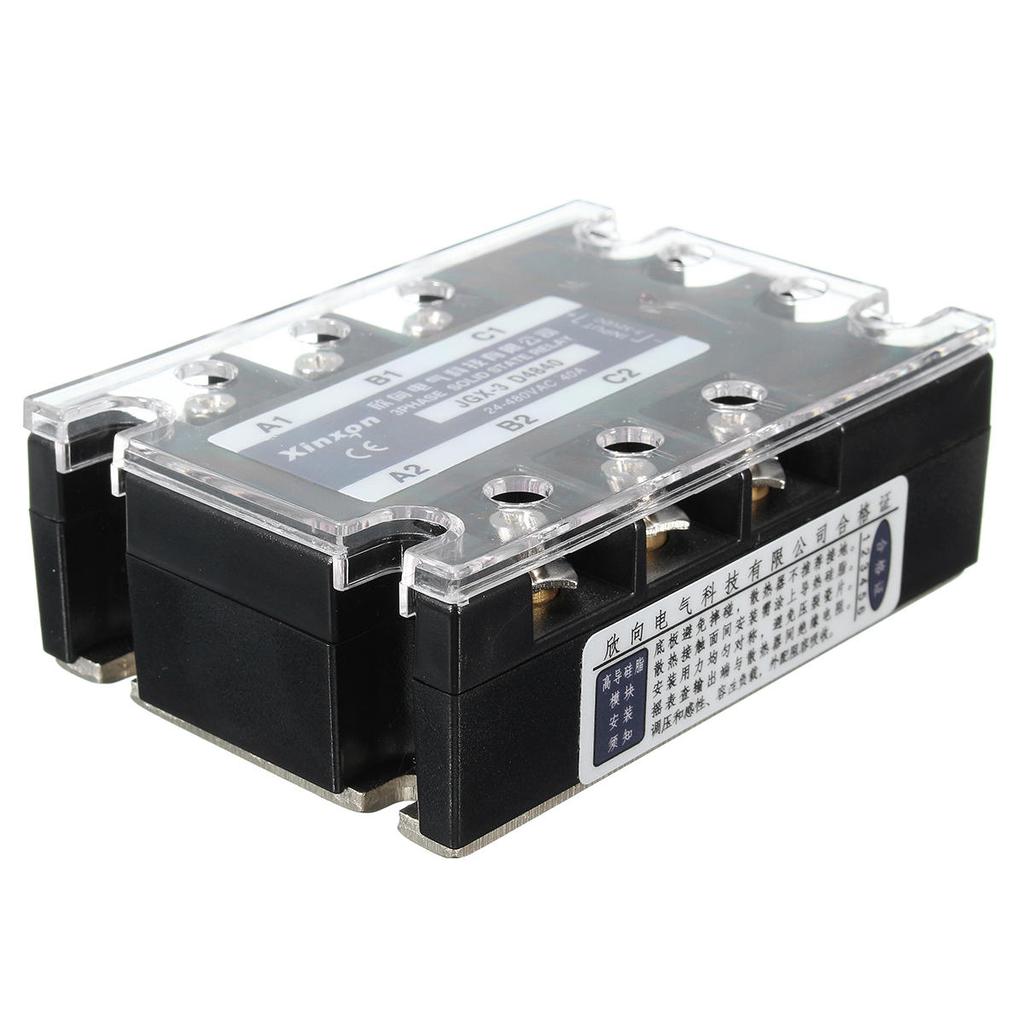 1PC NEW 3 three-Phase JGX-3 D4840 Solid State Relay 40A SSR DC-AC 3-32VDC 24-48V