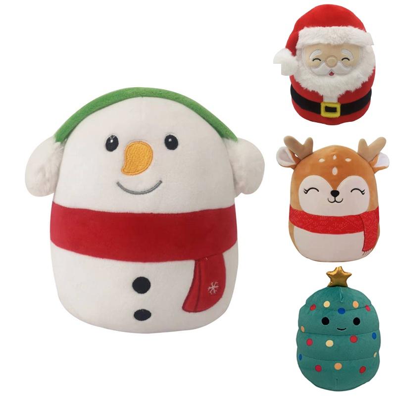 Squishmallow Plüschtier Weihnachtsmann Weich und Kuschelig Weihnachts Stofftier Puppe Für Kinder Geburtstagsgeschenk