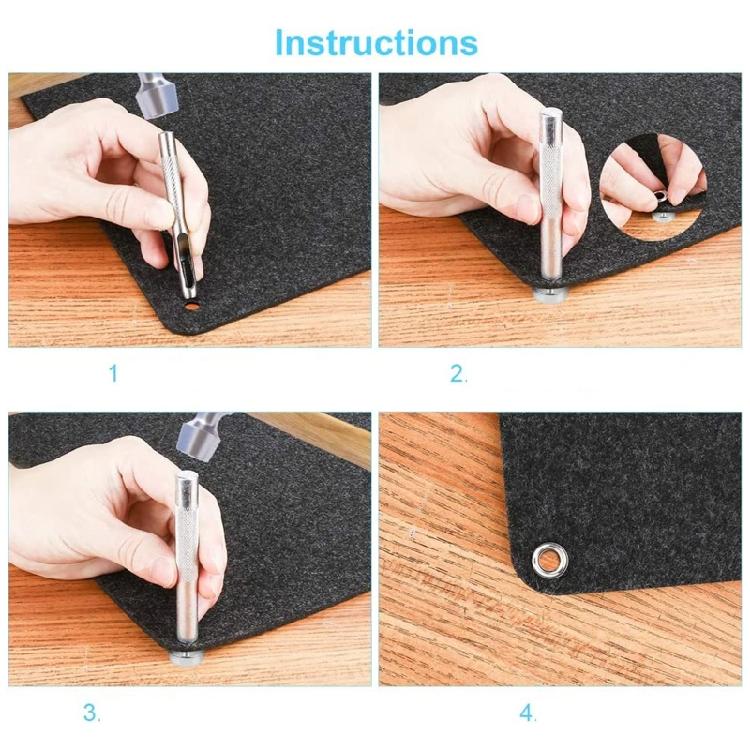 3-teiliges Ösen-Druckknopf-Installationswerkzeugset für Lederhandwerk Lochsetzung