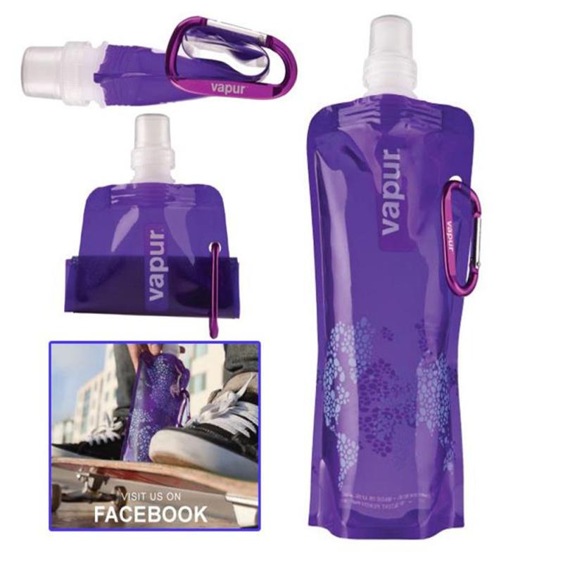 500 ml składana torba na wodę z klamrą Przenośna ultralekka Outdoor Sport Camping Camping Water Bottle