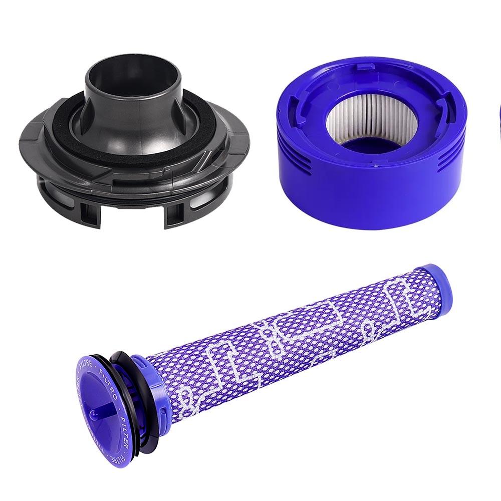 Pre-Filter and HEPA Post-Filter Kit for Dyson V7 V8 Cordless Vacuum Cleaner Rear Motor Cover Replacement Parts