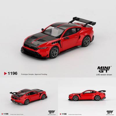 Presale MINIGT 1/64 Ford Mustang GTD Race Red Diecast Model Car High Performance Model Gift for Boys Adults