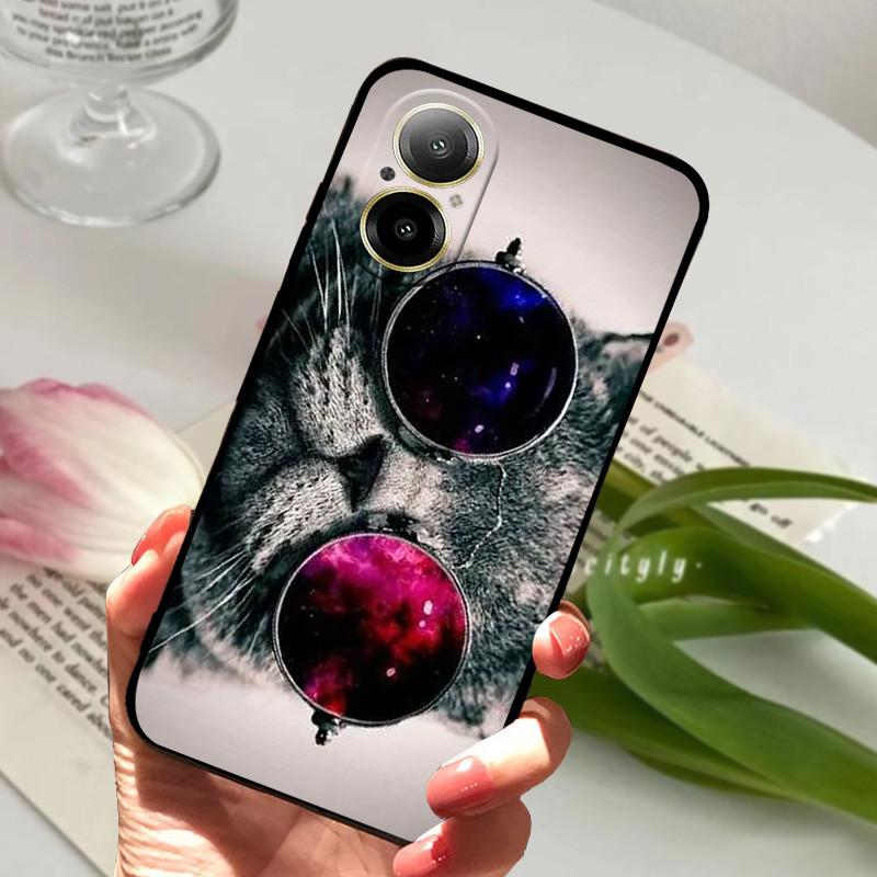 Para Capa Realme C67 animal Silicone TPU Macio Capas Traseiras Para Realme C 67 C67 4G Capa Protetora Desenho Animado Capa RealmeC67 Concha