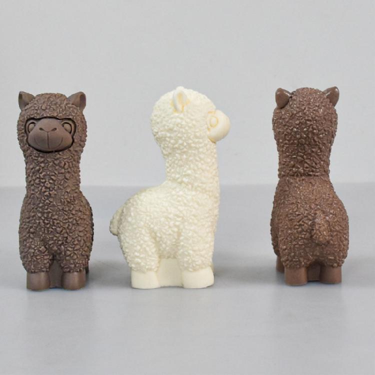 Cute Alpacas Molds Table Ornament Mould Plasters Making Tool Easily To Clean