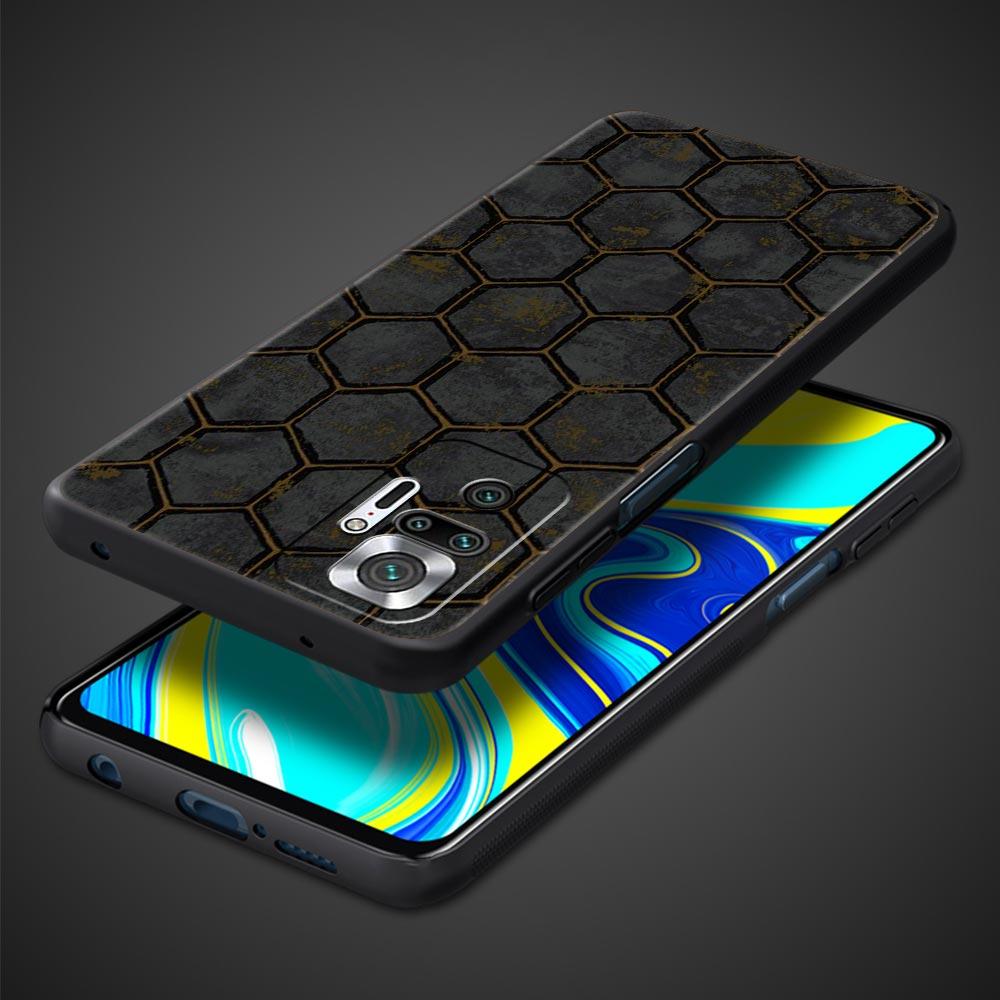 Phone Case For Xiaomi Redmi Note 14 13 12 Pro Plus 5G 9S 9 10 11 4G 14C 13C 12C 10C 9C 9A Soft Cover Honeycomb Pattern