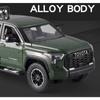 Duży model samochodu SUV Toyota Tundra w skali 1/24, odlewany miniaturowy metalowy samochód, kolekcja pojazdów terenowych, dźwięk, światło, zabawka dla dzieci