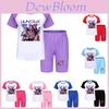 Kpop Demon Hunters Children Summer Shorts And T Shirt Set With Cotton Fabric For Active Kids