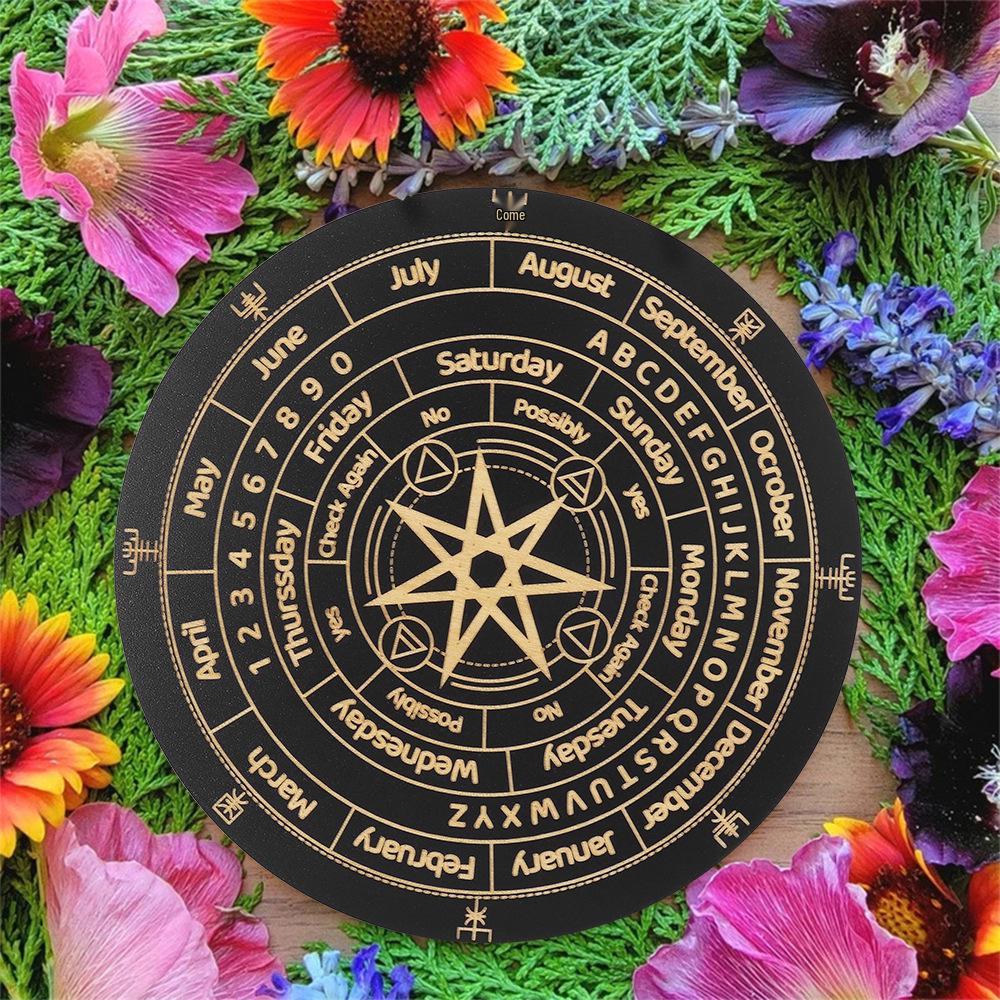 Ornamento Astrolabio in Legno di Tiglio Europeo: Decorazione Tempio Mistico & Regalo Artigianato in Legno
