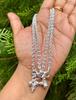 2 Pc 999 Pure Silver Women Girls Light Weight Flexible Anklet, 2 Pc Jewelry, Handmade, Handcrafted, 16 gm, 10.5 inch FREE SHIP