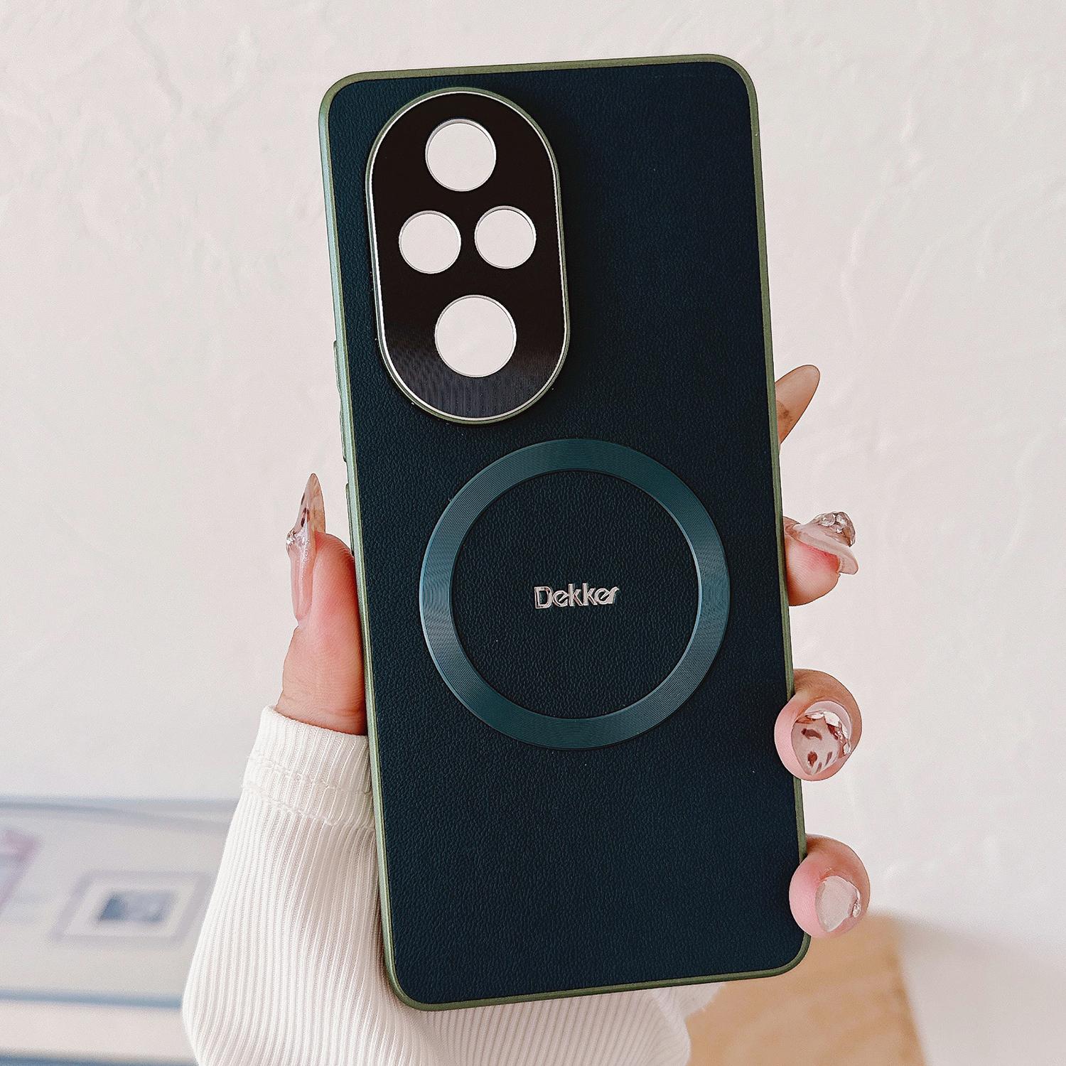 

Задня кришка DEKKER для Honor 200 Pro 5G, сумісна з чохлом для телефону MagSafe PU+TPU Blue