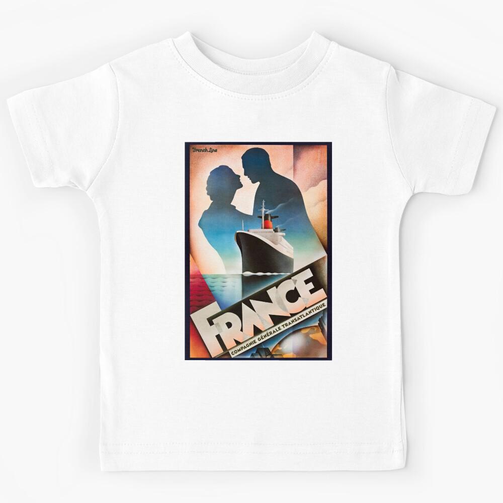 France retro poster Kids T-Shirt 130