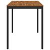 Garden Bar Table NAARDEN Natural and Black