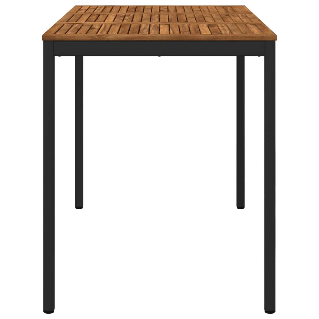 Garden Bar Table NAARDEN Natural and Black