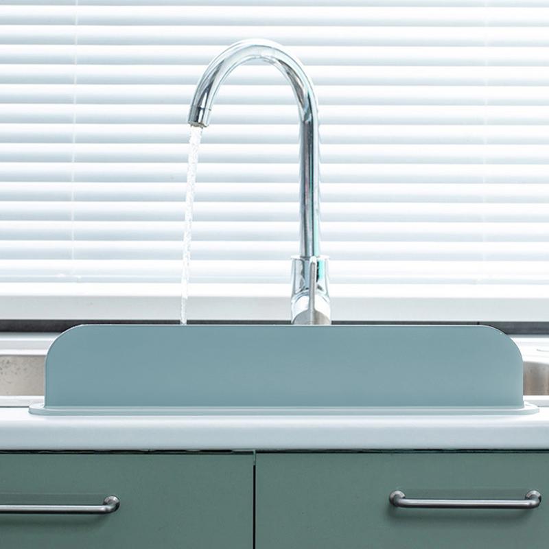 Silicone Sink Splash Guard Silicone Splash Guard For Kitchen Sink 19IN Tray And Mats Stopper Kitchenware Water Barrier For Home