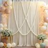 Grote nep-parelslinger voor bruiloftsachtergrond DIY Kralen Wandhanger Feest Kunstparels Kralenslinger Witte Bolhanger