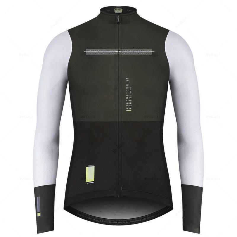 Neues Frühling Herbst Herren Fahrradtrikot Langarm MTB Sport Reitshirt Schnelltrocknend Radsportbekleidung Jacke Maillot Ciclismo