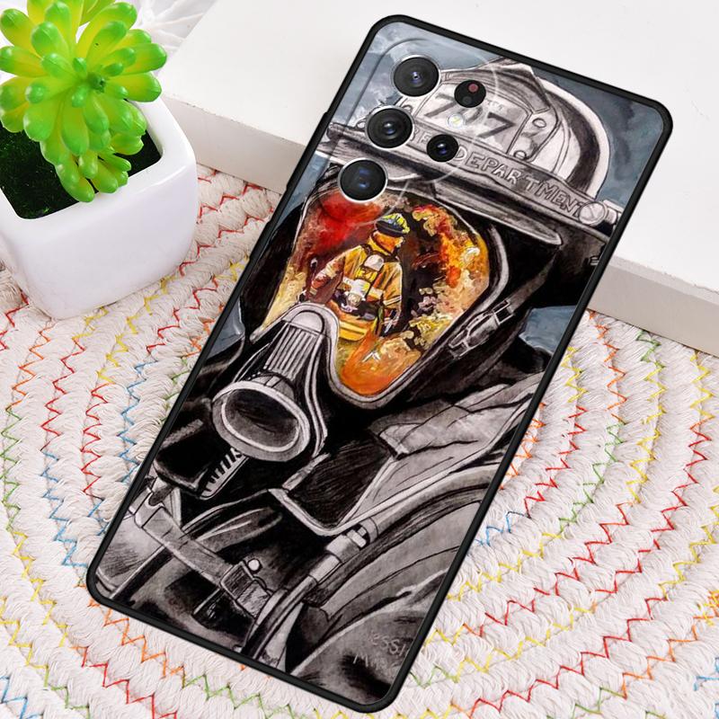 Fireman Firefighter Phone Case for Samsung Galaxy note 10 pro S26 Ultra S23 S24 FE S25 S21 S22 PLUS shockproof Cove