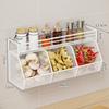 Wall Mounted Vegetable Drainage Basket Carbon Steel Spice Storage Shelf  Kitchen Use