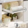 Punch-free Bowl Dish Storage Shelf Stainless Steel Drawer Organizer New Spice Rack  Dish