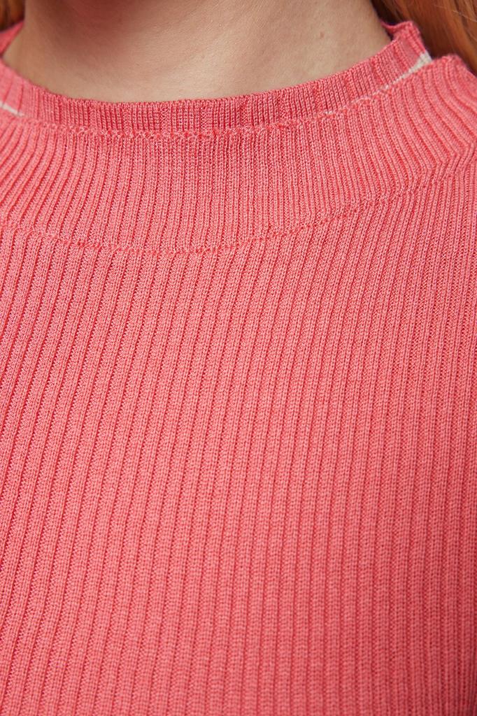 Damski sweter w eleganckim stylu Czarny sweter z dzianiny w bloki kolorów najwyższej jakości