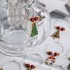 Christmas Glass Cup Identifier Santa Claus Hat Wine Glass Decor Ornaments Christmas Decorations Navidad Noel New Year 2026