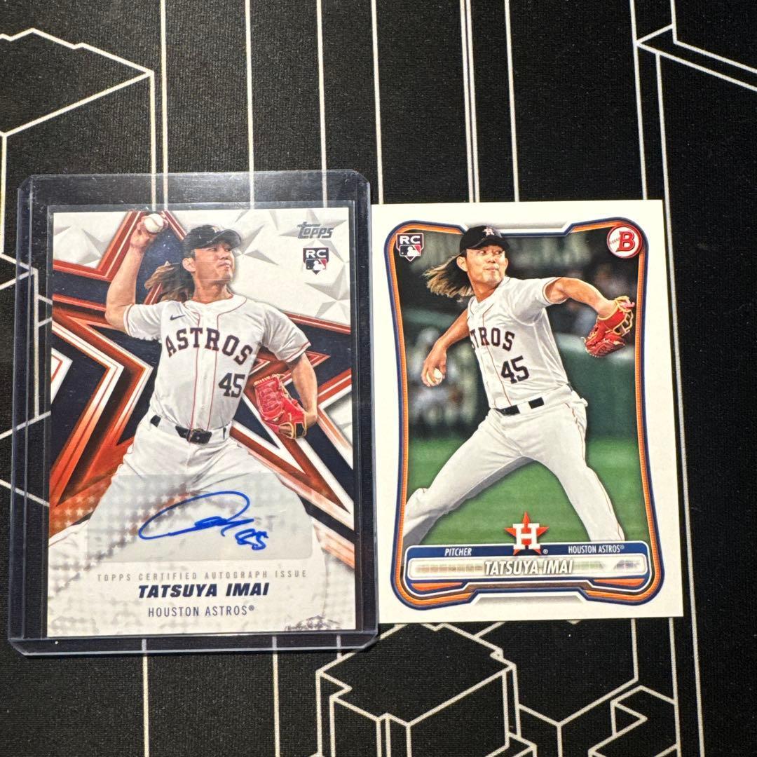 Used [RC] Topps Astros Tatsuya Imai player autograph card auto