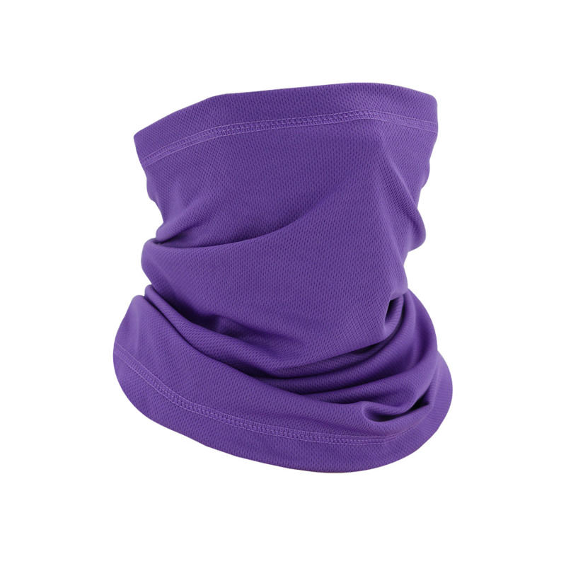 

Mountaineering Headscarf Sunscreen Solid Color High Elastic Seamless Outdoor Sport Cycling Headband Face Shield Scarf фиолетовый