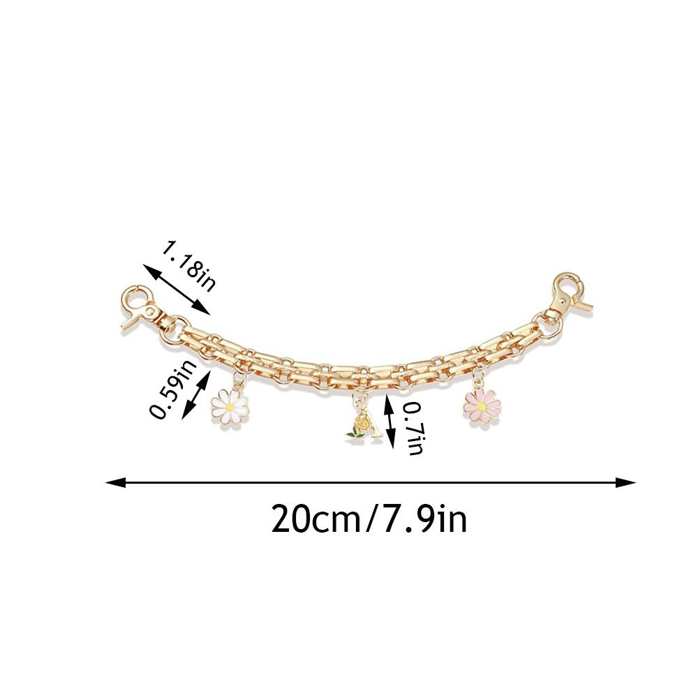 Metal Bag Chain Strap Multi-layer Bag Chain Cherry Strawberry Pendant Starfish Shell Cherry Blossom Bag Chain Accessories
