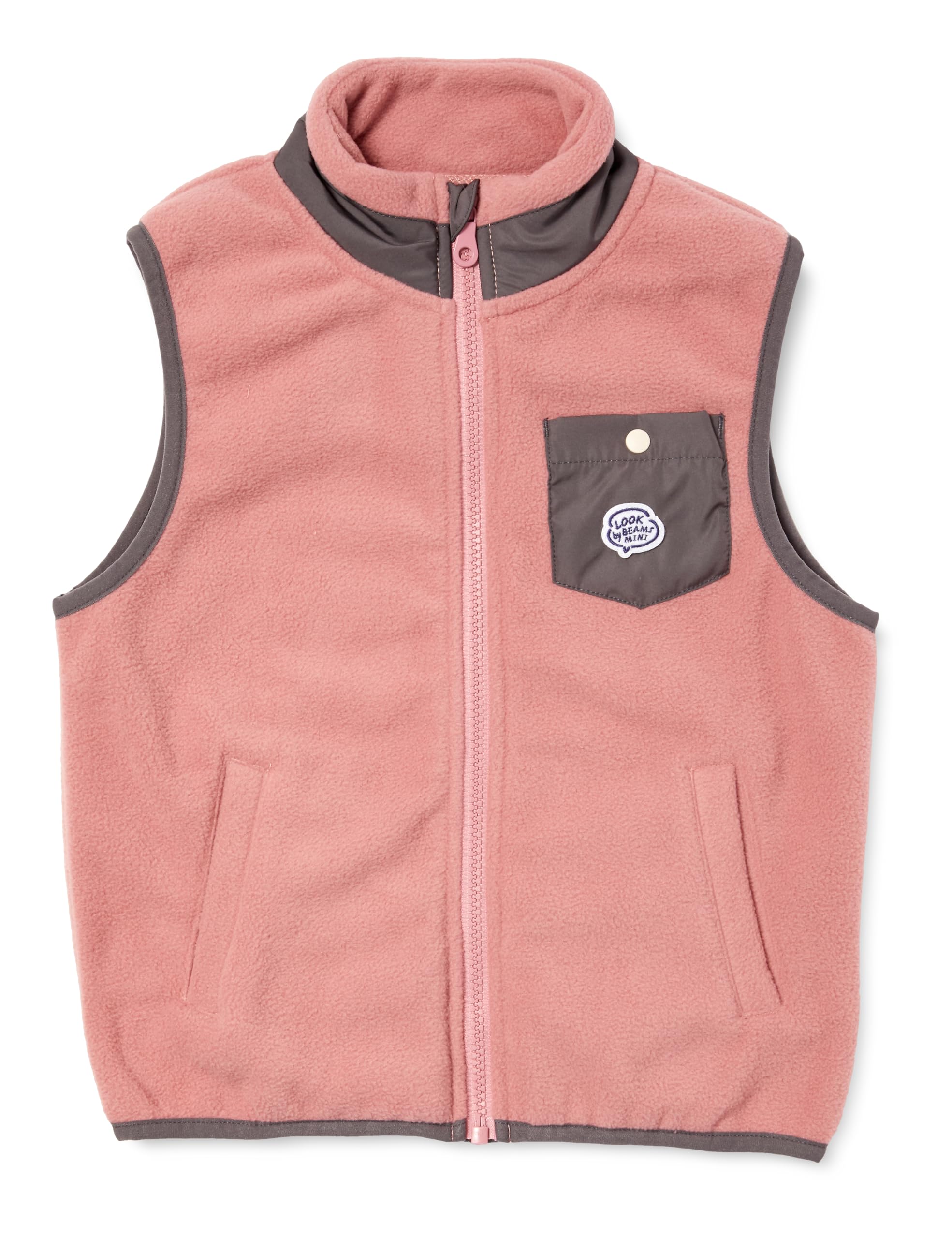 

Флисовый жилет Beams Pink 120 [Мини-образ] розовый