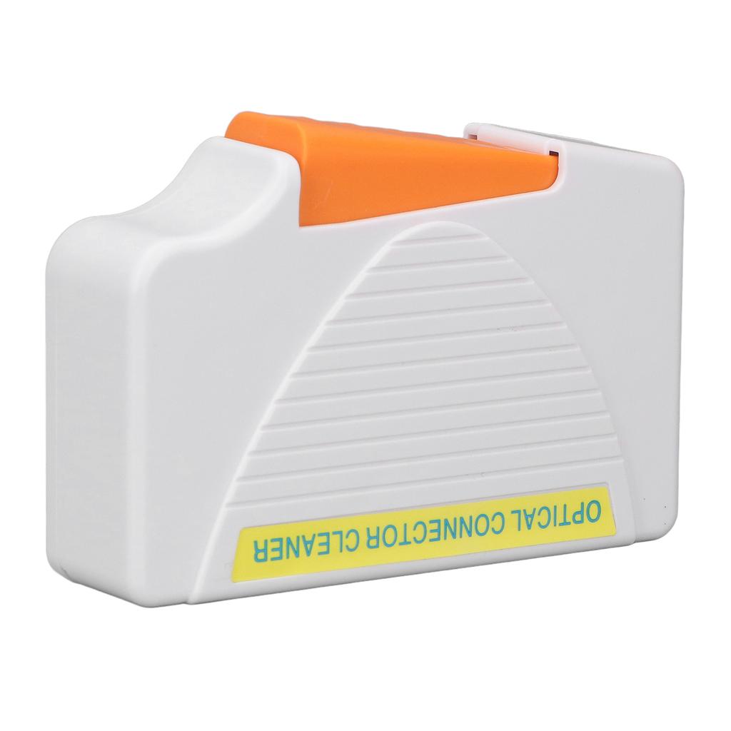 White Fiber Optic Cleaning Box Lightweight SC FC ST LC Optical Fiber Connector Fiber End Cleaner
