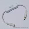 DC5521 USB Power Switch Extension Cord - Black & White