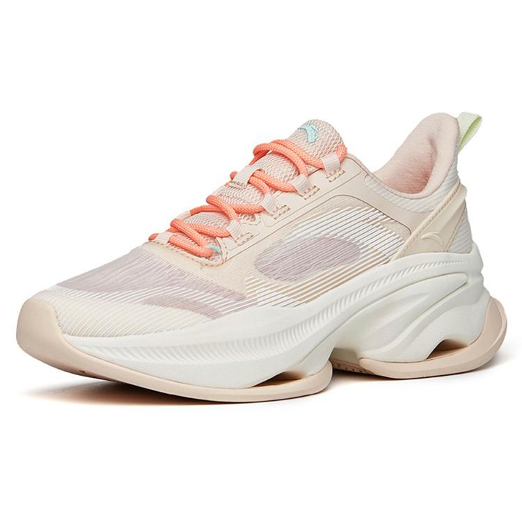 Anta Textile, TPU Cushioning Slip Resistant Abrasion Resistant Low top Training Shoes Women's Brown White 122227756-4