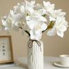 Lifelike Fake Orchid Flowers Real Touch Simulated Green Plants  Home Office Decor