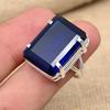 Ručne vyrobený šperkový prsteň Pretty Blue Sapphire Gemstone 925 Sterling Silver pre ňu